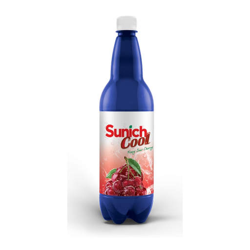 سن إيش · مشروب الكرز الحامض غازي · 1 لتر · 6 عبوات · 25% عصير